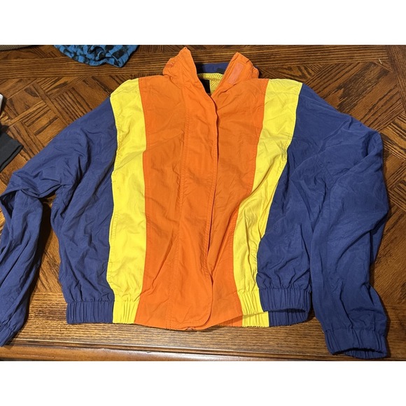 liz sport Pants - VIntage 80s 90s Liz Sport Lined Windbreaker‎  Women's Color Block Small